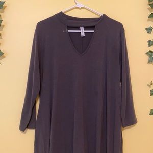 Cut out dress, dark grey